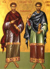 Икона святых мучеников Космы и Дамиана